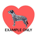Customizable Resin Catahoula / Hunting dog- Keychain or 3D magnet (send photos or pick any color)