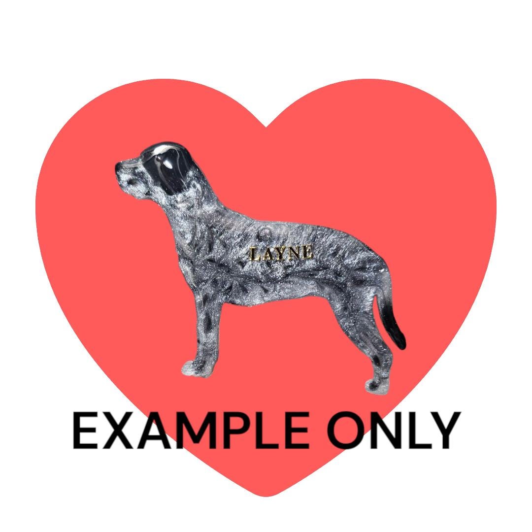 Customizable Resin Catahoula / Hunting dog- Keychain or 3D magnet (send photos or pick any color)