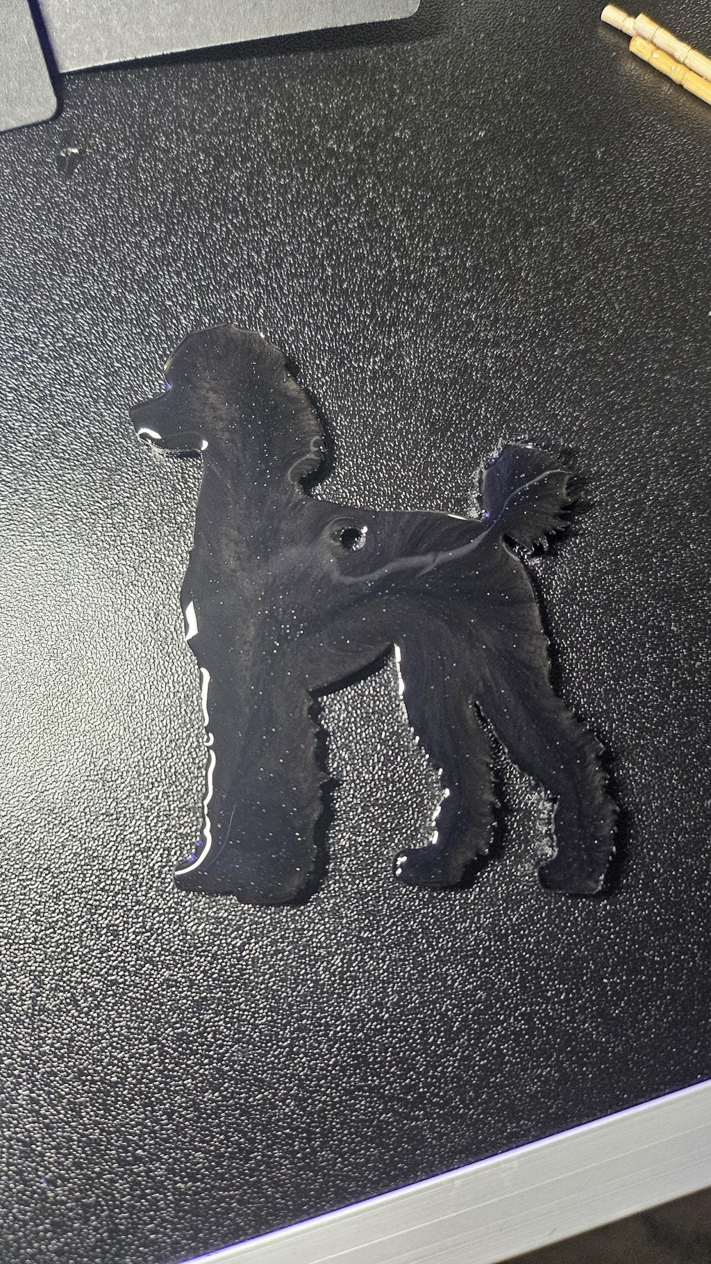Customizable Resin Poodle - Keychain or 3D magnet (send photos or pick any color)