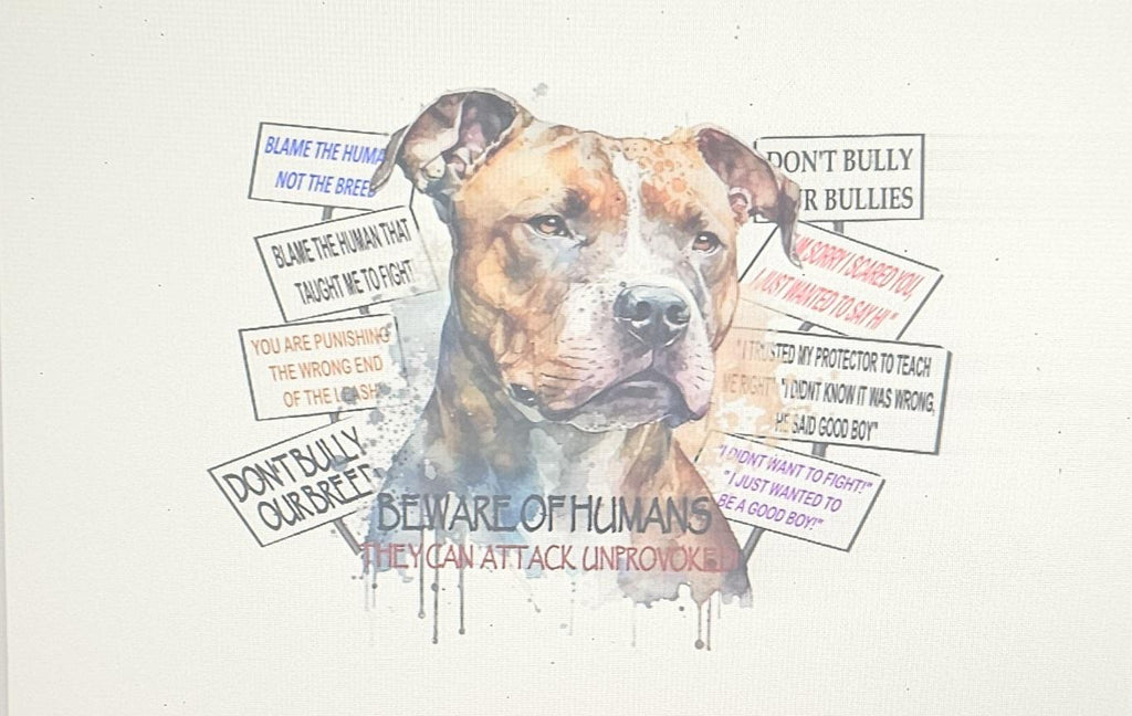 Pitbull Awareness Protest tumbler/water bottle