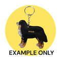 Customizable Resin Bernese Mountian Dog - Keychain or 3D magnet (send photos or pick any color)