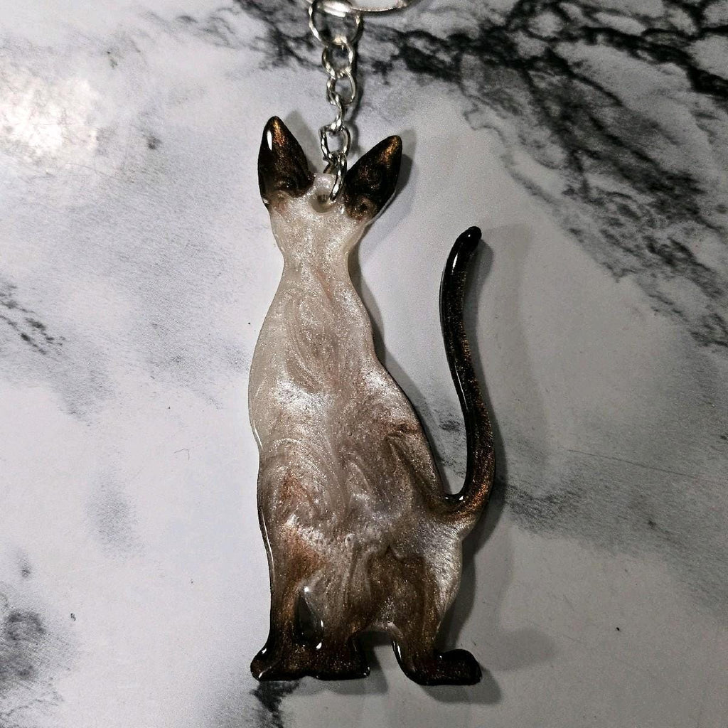 Customizable Resin CAT BREEDS - Keychain or 3D magnet (send photos or pick any color)