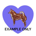 Customizable Resin Schipperke - Keychain or 3D magnet (send photos or pick any color)