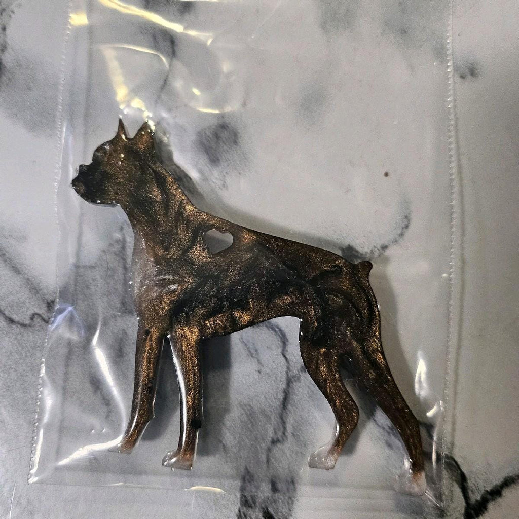 Customizable Resin Boxer - Keychain or 3D magnet (send photos or pick any color)