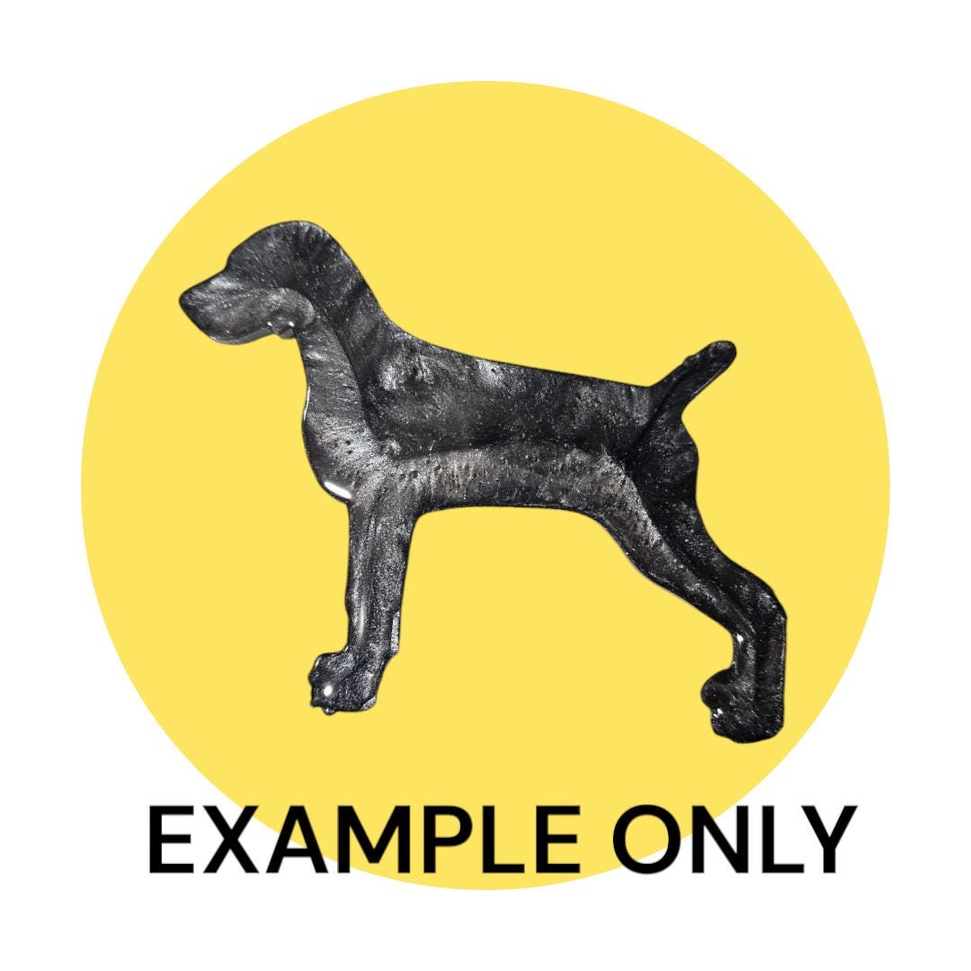 Customizable Resin Weinmaraner - Keychain or 3D magnet (send photos or pick any color)