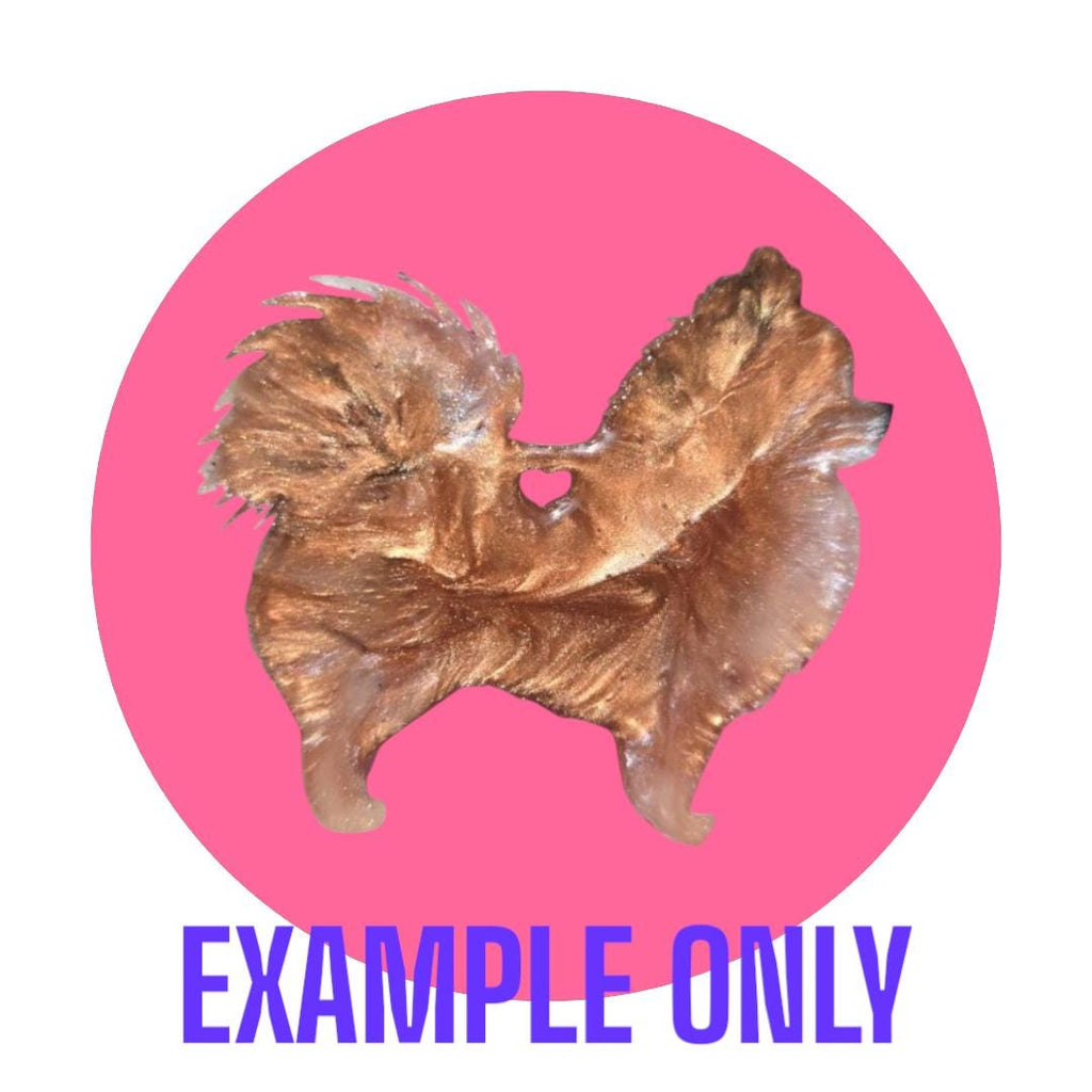 Customizable Resin Pomeranian - Keychain or 3D magnet (send photos or pick any color)