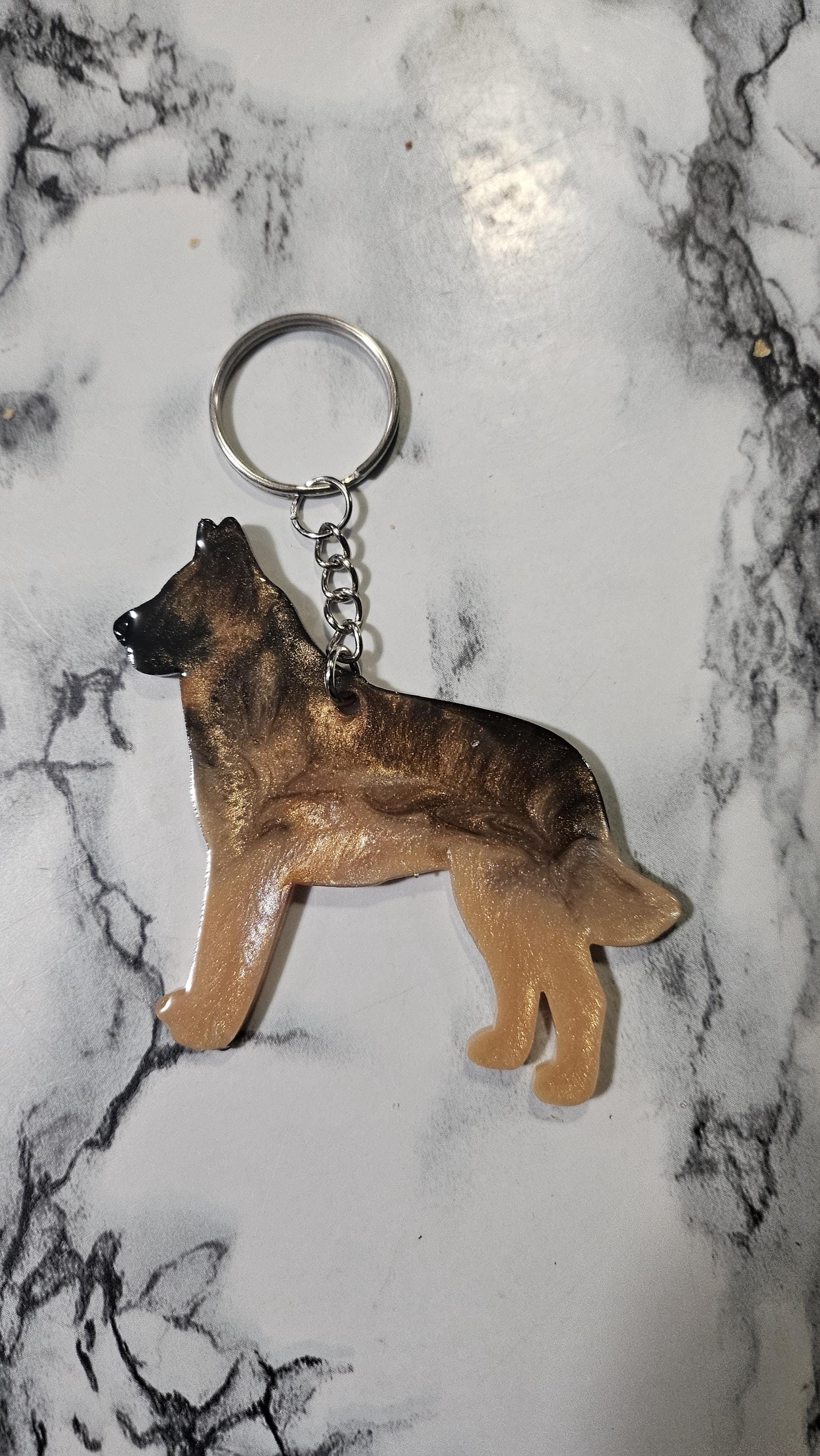 Customizable Resin Belgian Tervuren - Keychain or 3D magnet (send photos or pick any color)