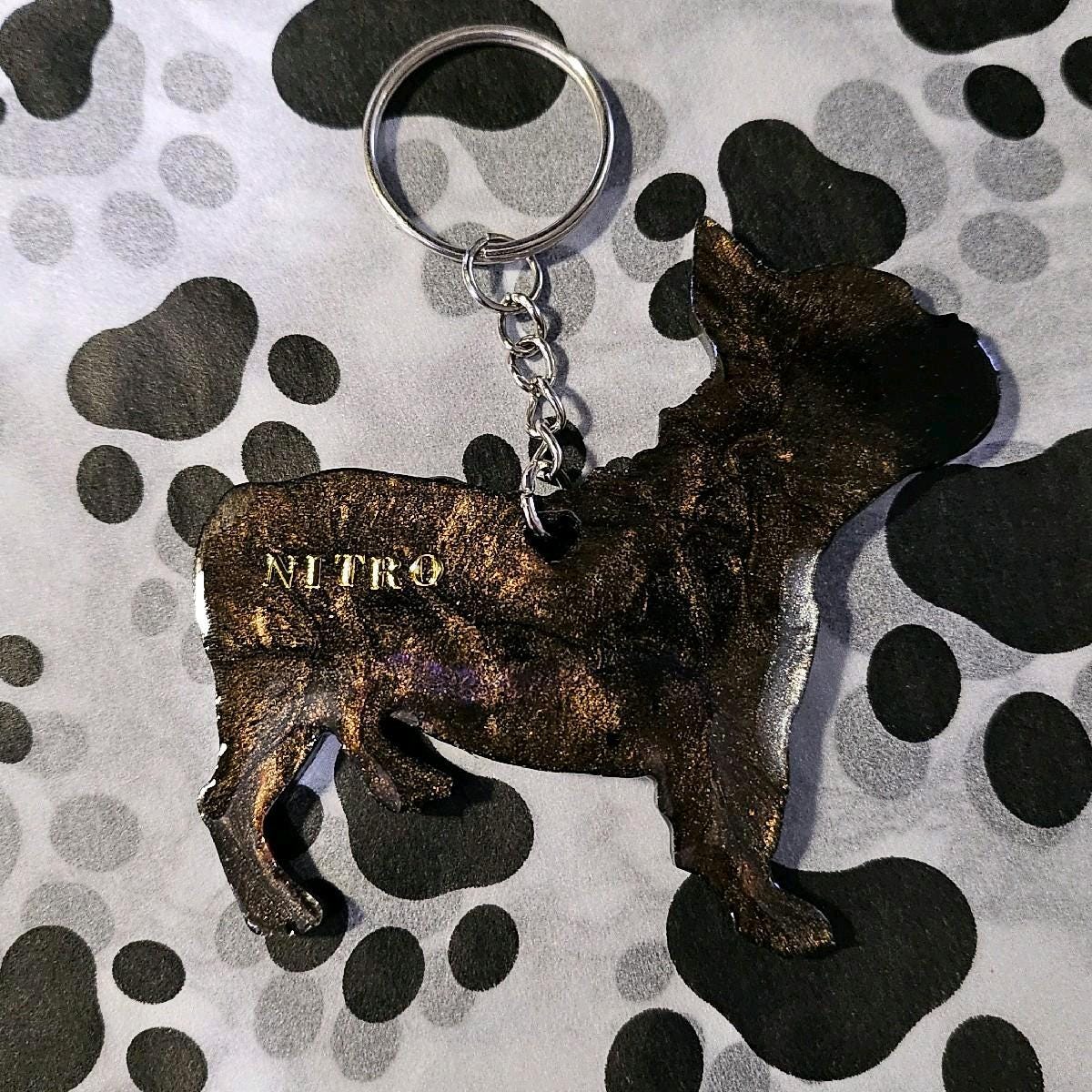Customizable Resin French Bulldog - Keychain or 3D magnet (send photos or pick any color)
