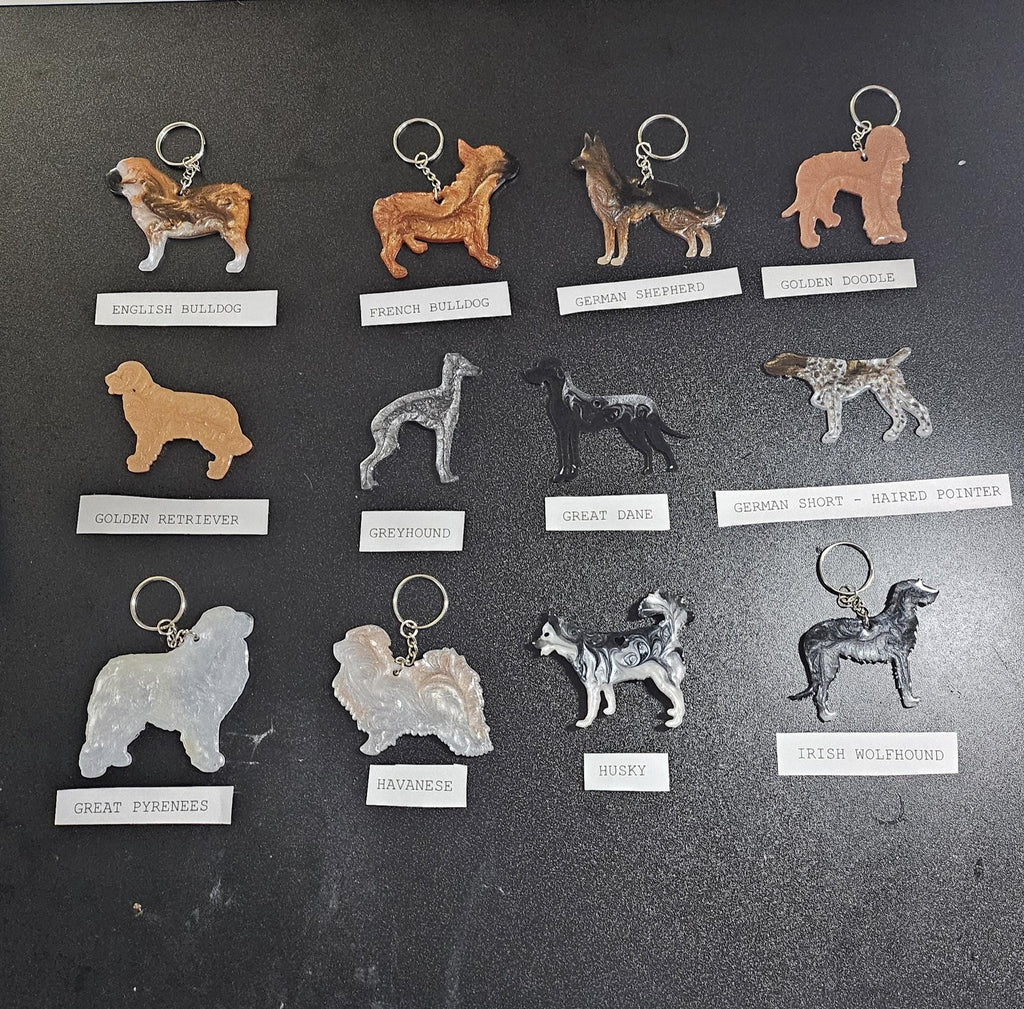 Customizable Resin (Pack of 3) BUY 2 get 1 FREEEE BOGO Bundle - Keychain or 3D magnet (send photos or pick any color)