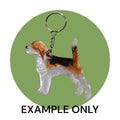 Customizable Resin Beagle - Keychain or 3D magnet (send photos or pick any color)