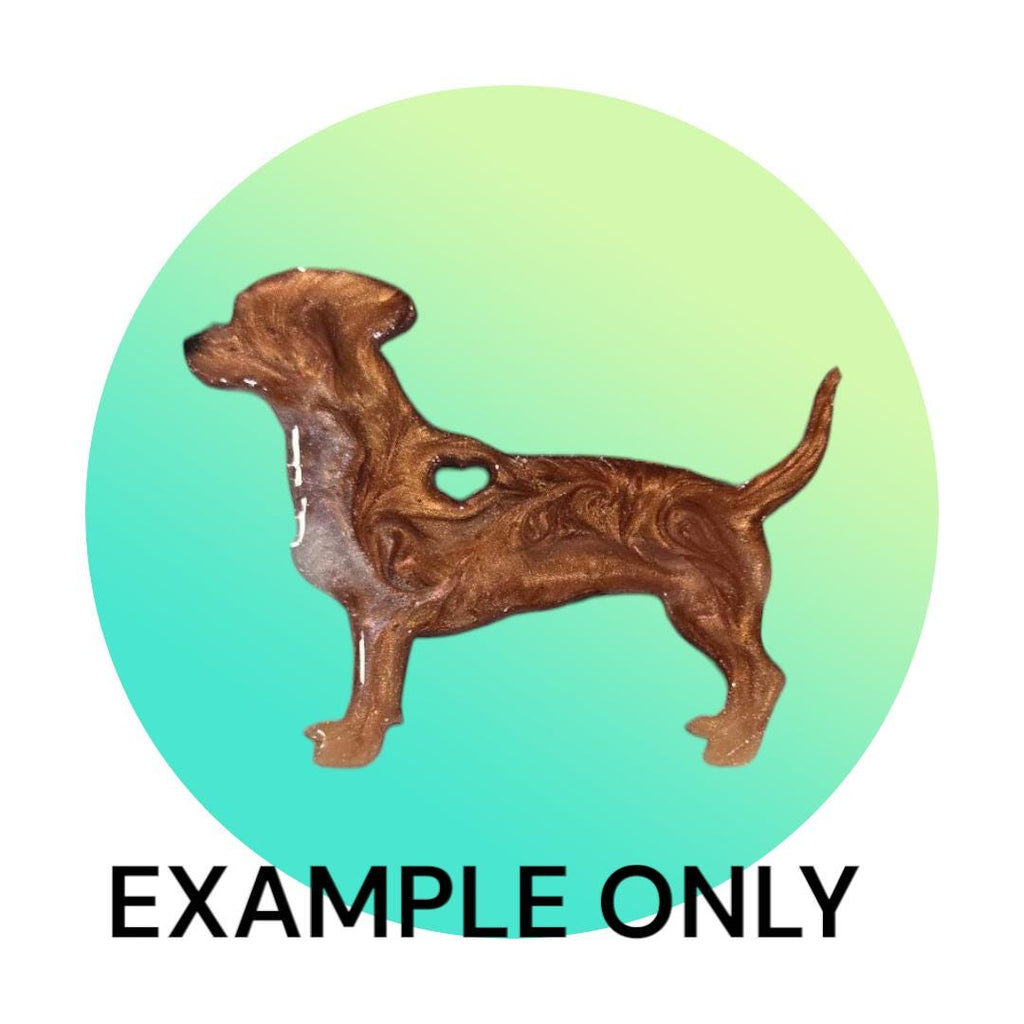 Customizable Resin Chiweenie - Keychain or 3D magnet (send photos or pick any color)