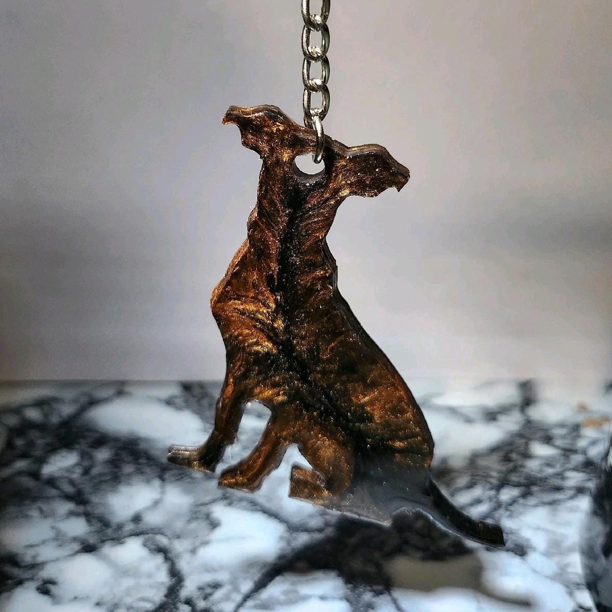 Customizable Resin Mixed Breed/General dog - Keychain or 3D magnet (send photos or pick any color)