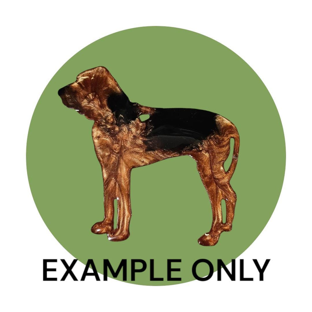 Customizable Resin Bloodhound - Keychain or 3D magnet (send photos or pick any color)