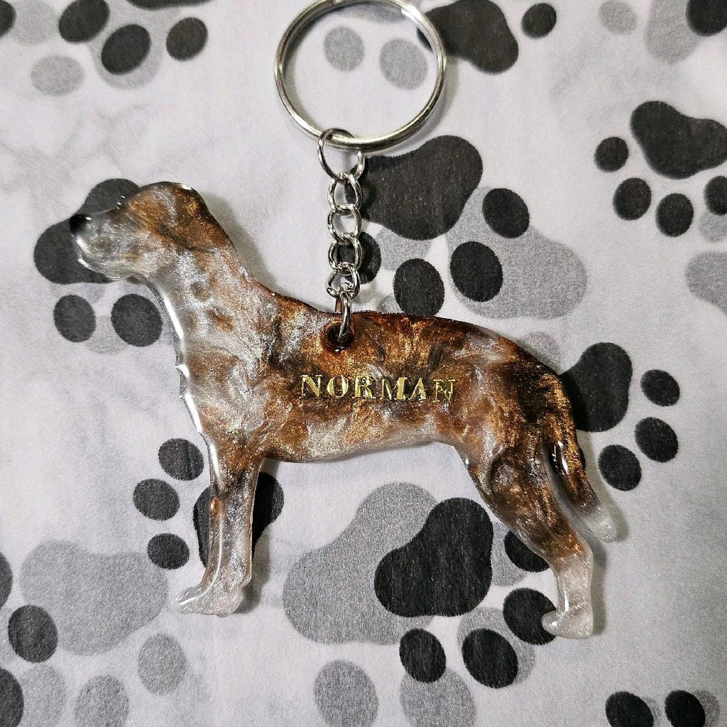 Customizable Resin Catahoula / Hunting dog- Keychain or 3D magnet (send photos or pick any color)