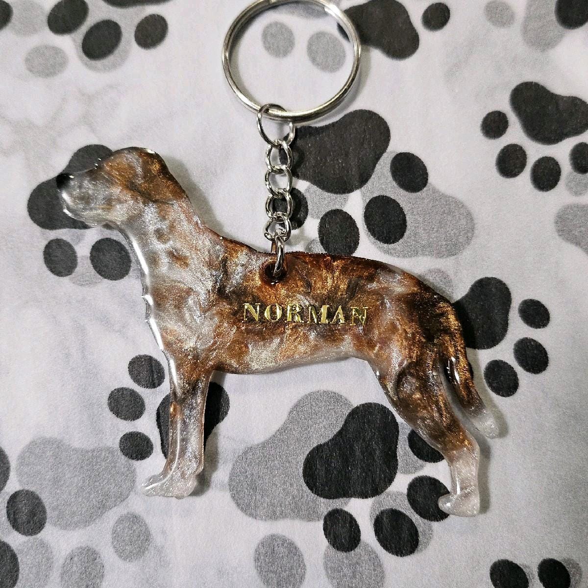 Customizable Resin Catahoula / Hunting dog- Keychain or 3D magnet (send photos or pick any color)
