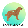 Customizable Resin Golden Retriever - Keychain or 3D magnet (send photos or pick any color)