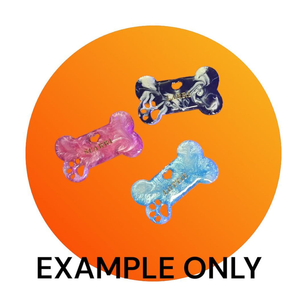 Customizable Resin Dog Tags